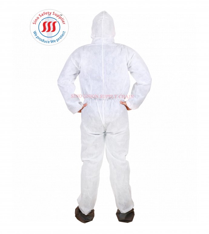 Disposable Pp Fabric Microporous Coverall With Boots